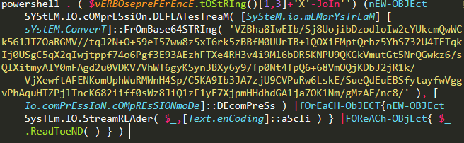 Example 2. Decompress string obfuscation method